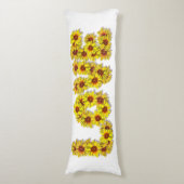Sunflower Love Body Pillow Seitenschläferkissen (Vorderseite Vertikal)