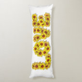 Sunflower Love Body Pillow Seitenschläferkissen (Rückseite (Vertikal))