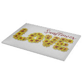 Sunflower Love Cutting Board Schneidebrett (Ecke)