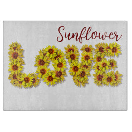 Sunflower Love Cutting Board Schneidebrett