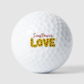 Sunflower Love Golf Ball (Vorderseite)