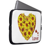 Sunflower Love Laptop Sleeve (Vorne Rechts)