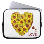 Sunflower Love Laptop Sleeve (Vorderseite)