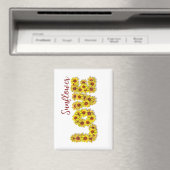 Sunflower Love Magnet (In Situ (Geschirrspüler))