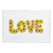 Sunflower Love Pillowcase Kissenbezug (Rückseite-Links)