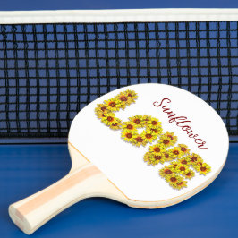 Sunflower Love Ping Pong Paddle Tischtennis Schläger