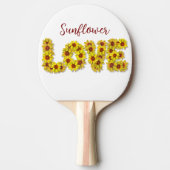 Sunflower Love Ping Pong Paddle Tischtennis Schläger (Vorderseite)