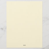 Sunflower Love Stationery Paper Briefbogen (Rückseite)