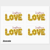 Sunflower Love Sticker (Blatt)