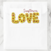 Sunflower Love Sticker (Tasche)
