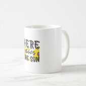 Sunflower Lover | Here Comes The Sun Kaffeetasse (VorderseiteRechts)