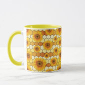 Sunflower Lovers and bees, Bright Kitchen Decor Tasse (Links)