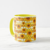 Sunflower Lovers and bees, Bright Kitchen Decor Tasse (Vorderseite Links)