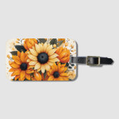 Sunflower luggage tag gepäckanhänger (Vorderseite (Horizontal))