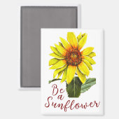 Sunflower Magnet (Vorderseite/Rückseite)