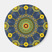 Sunflower Mandala Array Magnet (Vorne)