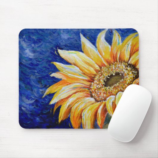 SUNFLOWER-Mauspad Mousepad (Mit Mouse)