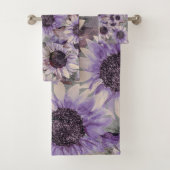 Sunflower Mauve Gemustert Badhandtuch Set (Insitu)
