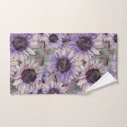 Sunflower Mauve Gemustert Badhandtuch Set (Handtuch)