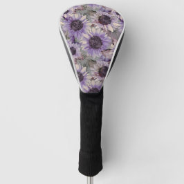 Sunflower Mauve Pattern Golf Headcover