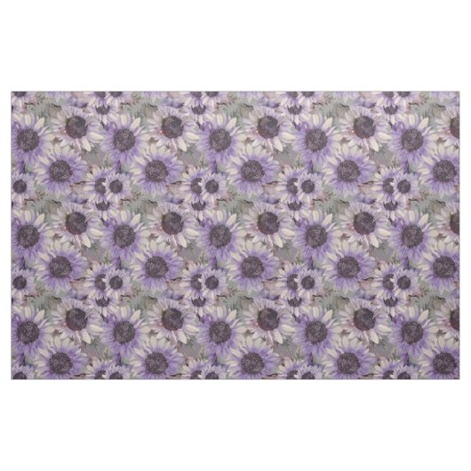 Sunflower Mauve Pattern Stoff (Yard (91,4 cm))