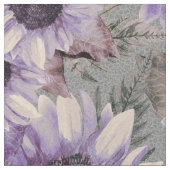 Sunflower Mauve Pattern Stoff (Nahaufnahme)