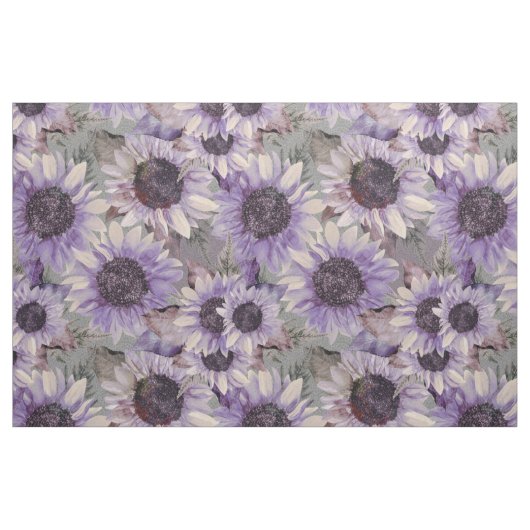 Sunflower Mauve Pattern Stoff (Fat Quarter (45,7 x 55,9 cm))