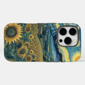 Sunflower Meadow in the Starry Night Case-Mate iPhone Hülle (Rückseite (Horizontal))
