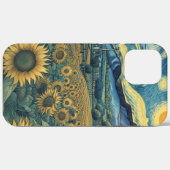 Sunflower Meadow in the Starry Night Case-Mate iPhone Hülle (Rückseite (Horizontal))