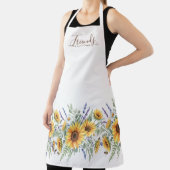 Sunflower Meadow Script Quote Friends Gift Schürze (InSitu)