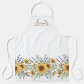 Sunflower Meadow Script Quote Friends Gift Schürze (Vorderseite)