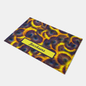 Sunflower Medley Personalisiert Fußmatte (Schrägansicht)
