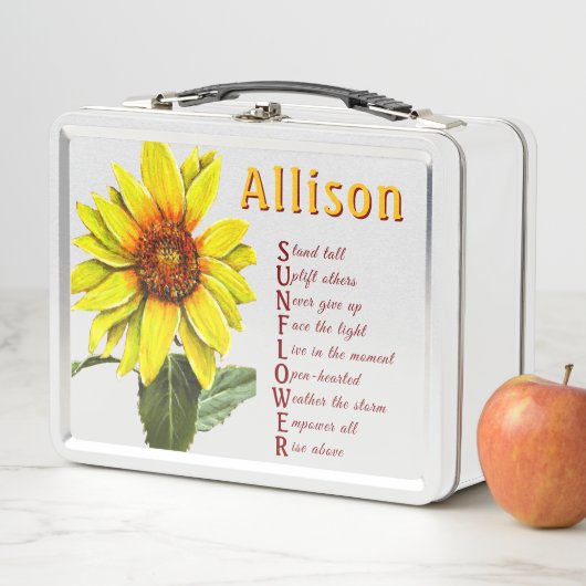 Sunflower Metal Lunchbox (Beispiel)
