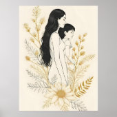 Sunflower Moments – Mother and Child IV Poster (Vorne)