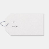 Sunflower Monogram Geschenkanhänger (Rückseite Horizontal)