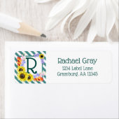 Sunflower Monogram Teal Stripes (Insitu)