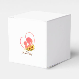 Sunflower Mother’s Day  – Mom & Baby Heart  Geschenkschachtel