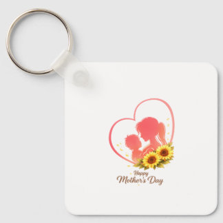 Sunflower Mother’s Day  – Mom & Baby Heart  Schlüsselanhänger