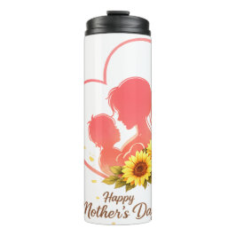Sunflower Mother’s Day – Mom & Baby Heart Thermosbecher
