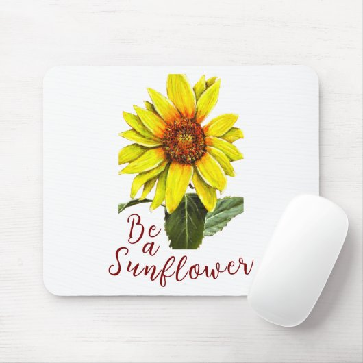 Sunflower Mouse Pad Mousepad (Mit Mouse)