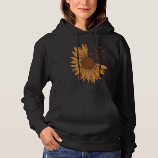 Sunflower Music Note Cute Sun Flower Teacher Hoodie (Vorderseite)