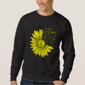 Sunflower Musical Instrument Music Notes Flower  M Sweatshirt (Vorderseite)