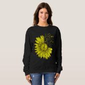 Sunflower Musical Instrument Music Notes Flower Sweatshirt (Vorne ganz)