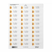 Sunflower New Address Return Address Label (Vorne)