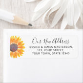 Sunflower New Zuhause Return Address Label (Insitu)