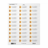 Sunflower New Zuhause Return Address Label (Vorne)