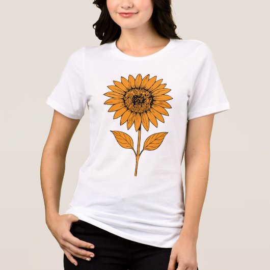 Sunflower Nightfall Tri-Blend Shirt (Vorderseite)