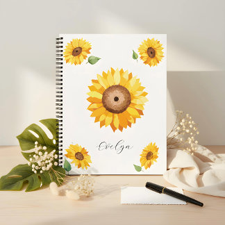 Sunflower Notebook – Design for Gentle Souls Notizblock