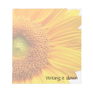 Sunflower Notepad Notizblock
