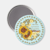 Sunflower-Oma-Magnet Magnet (Vorderseite/Rückseite)